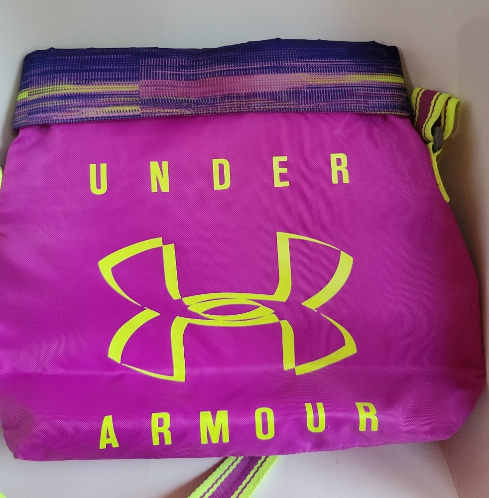 Under Armour Crossbody Tote Bag Pink Neon Green Gym W… Gem